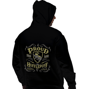 Shirts Pullover Hoodies, Unisex / Small / Black Proud to be a Hufflepuff