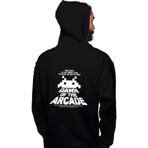 Daily_Deal_Shirts Pullover Hoodies, Unisex / Small / Black Dawn Of The Arcade