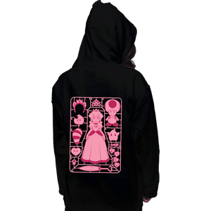 Daily_Deal_Shirts Pullover Hoodies, Unisex / Small / Black Princess Peach Model Sprue