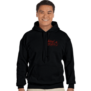 Sold_Out_Shirts Pullover Hoodies, Unisex / Small / Black Cowboy Garage