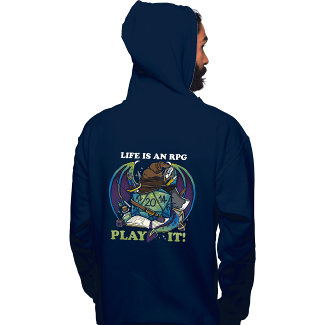 Shirts Pullover Hoodies, Unisex / Small / Navy RPG Life