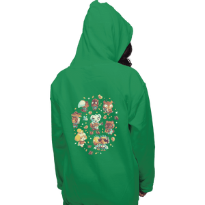 Shirts Zippered Hoodies, Unisex / Small / Irish Green Tarantula Island