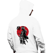 Load image into Gallery viewer, Daily_Deal_Shirts Pullover Hoodies, Unisex / Small / White Kenshin Sumi-e
