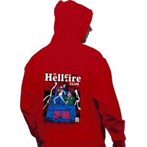 Daily_Deal_Shirts Pullover Hoodies, Unisex / Small / Red The Hellfire Club Comics