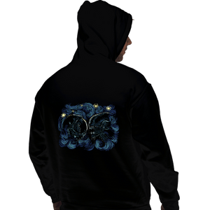 Secret_Shirts Pullover Hoodies, Unisex / Small / Black Starry Alien
