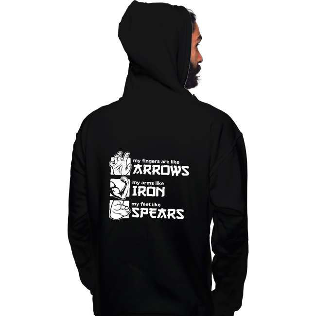 Daily_Deal_Shirts Pullover Hoodies, Unisex / Small / Black Arrows Iron And Spears