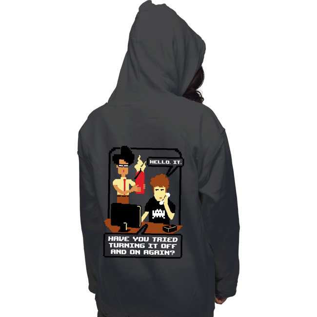 Daily_Deal_Shirts Pullover Hoodies, Unisex / Small / Charcoal IT Support