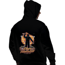Load image into Gallery viewer, Shirts Pullover Hoodies, Unisex / Small / Black Retro Haddonfield Shape
