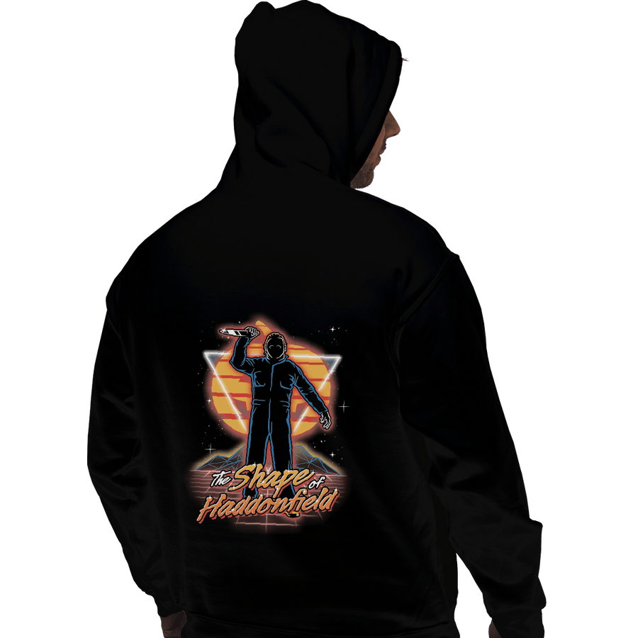 Shirts Pullover Hoodies, Unisex / Small / Black Retro Haddonfield Shape