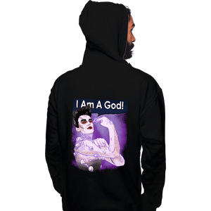 Daily_Deal_Shirts Pullover Hoodies, Unisex / Small / Black I Am A God!