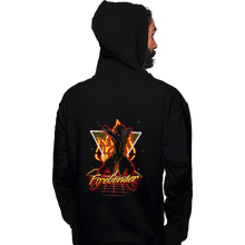 Load image into Gallery viewer, Shirts Pullover Hoodies, Unisex / Small / Black Retro Firebender
