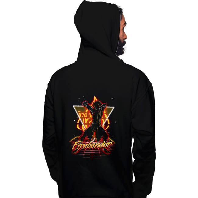 Shirts Pullover Hoodies, Unisex / Small / Black Retro Firebender
