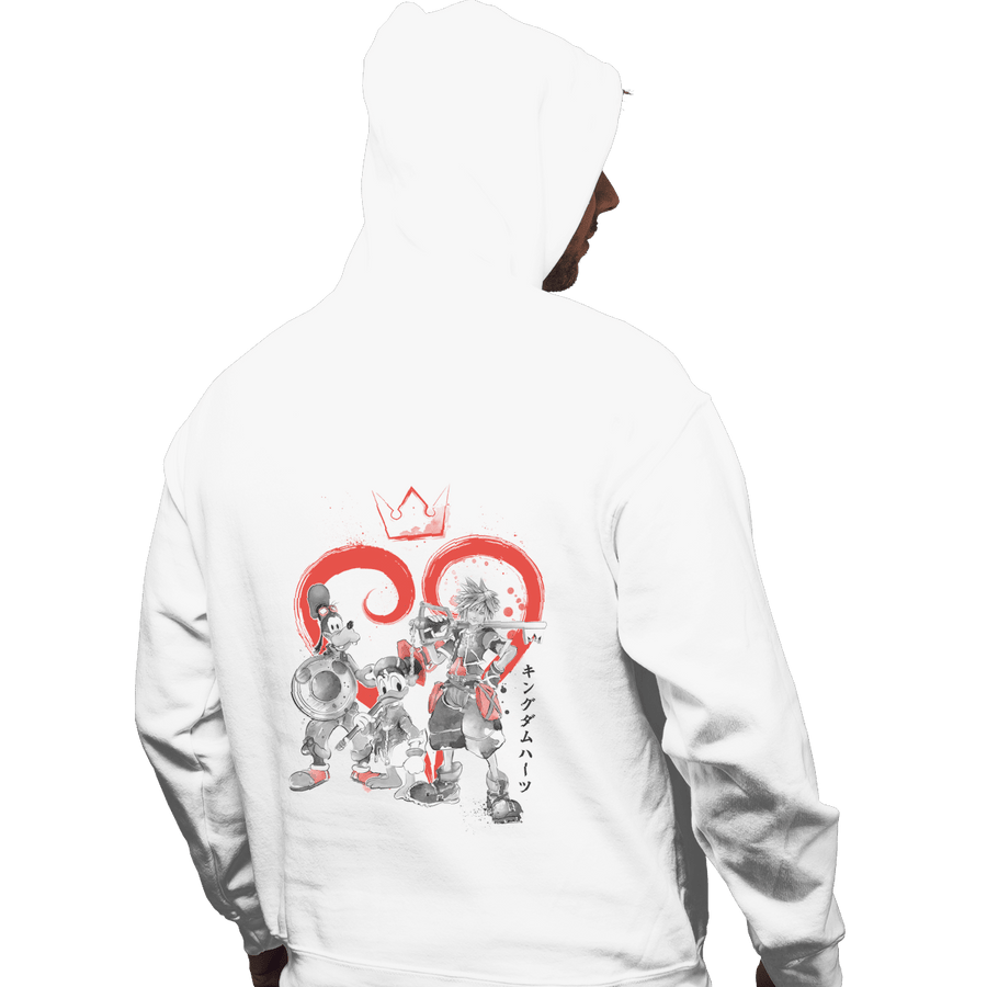 Shirts Pullover Hoodies, Unisex / Small / White Kingdom Sumi-e