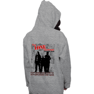 Daily_Deal_Shirts Pullover Hoodies, Unisex / Small / Sports Grey The Lone Gunman Newspaper Group