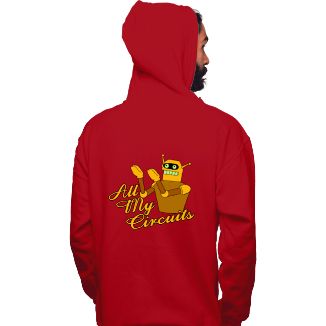 Daily_Deal_Shirts Pullover Hoodies, Unisex / Small / Red All My Circuits