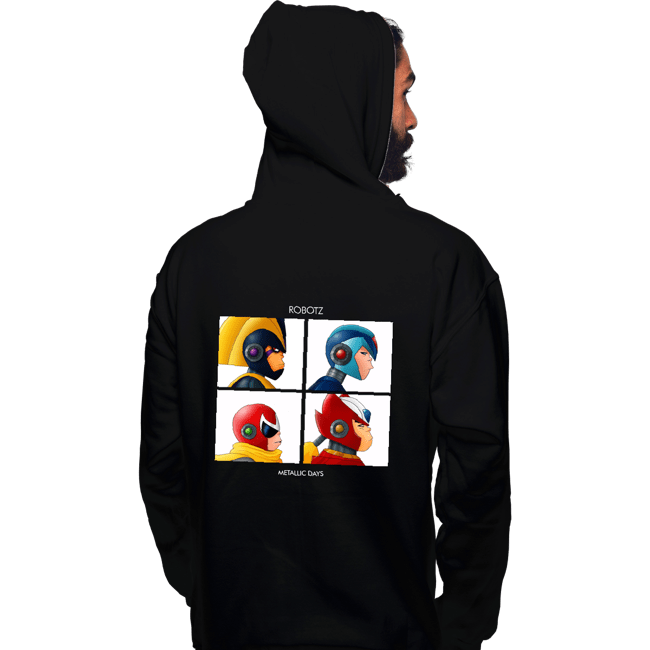 Secret_Shirts Pullover Hoodies, Unisex / Small / Black Robotz Metallic Dayz