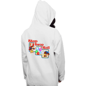 Shirts Pullover Hoodies, Unisex / Small / White Stop Swop 'N' Roll