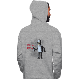 Shirts Pullover Hoodies, Unisex / Small / Sports Grey Kill All Humans