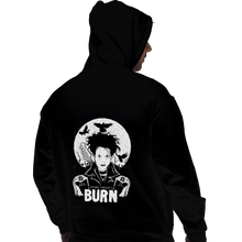 Load image into Gallery viewer, Shirts Pullover Hoodies, Unisex / Small / Black Burn
