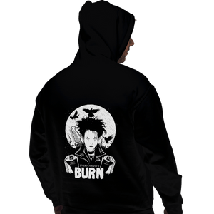 Shirts Pullover Hoodies, Unisex / Small / Black Burn