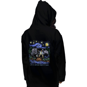 Daily_Deal_Shirts Pullover Hoodies, Unisex / Small / Black I Live In A Van Gogh