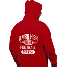 Load image into Gallery viewer, Shirts Zippered Hoodies, Unisex / Small / Red Knibb High Football Rules
