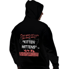 Load image into Gallery viewer, Secret_Shirts Pullover Hoodies, Unisex / Small / Black Kitten Mittens
