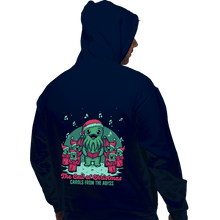 Load image into Gallery viewer, Secret_Shirts Pullover Hoodies, Unisex / Small / Navy Cthulhu Christmas Carol
