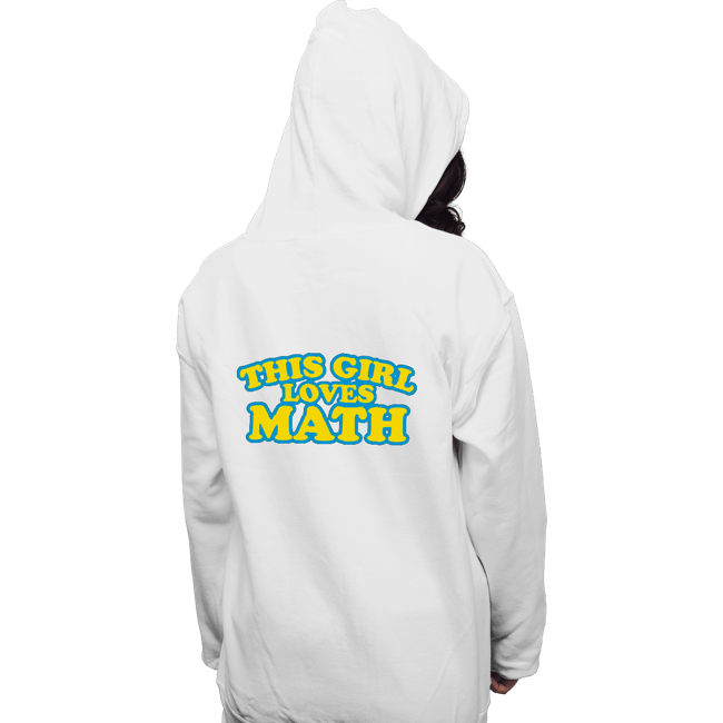 Secret_Shirts Pullover Hoodies, Unisex / Small / White Girl Loves Math