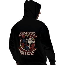 Load image into Gallery viewer, Shirts Pullover Hoodies, Unisex / Small / Black Chaotic Nice Santa
