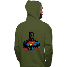 Load image into Gallery viewer, Shirts Pullover Hoodies, Unisex / Small / Military Green Return Of Kryptonian
