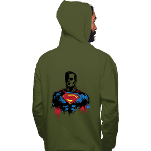 Shirts Pullover Hoodies, Unisex / Small / Military Green Return Of Kryptonian