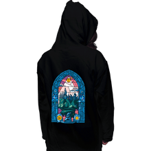 Load image into Gallery viewer, Daily_Deal_Shirts Pullover Hoodies, Unisex / Small / Black Stained Glass Castle
