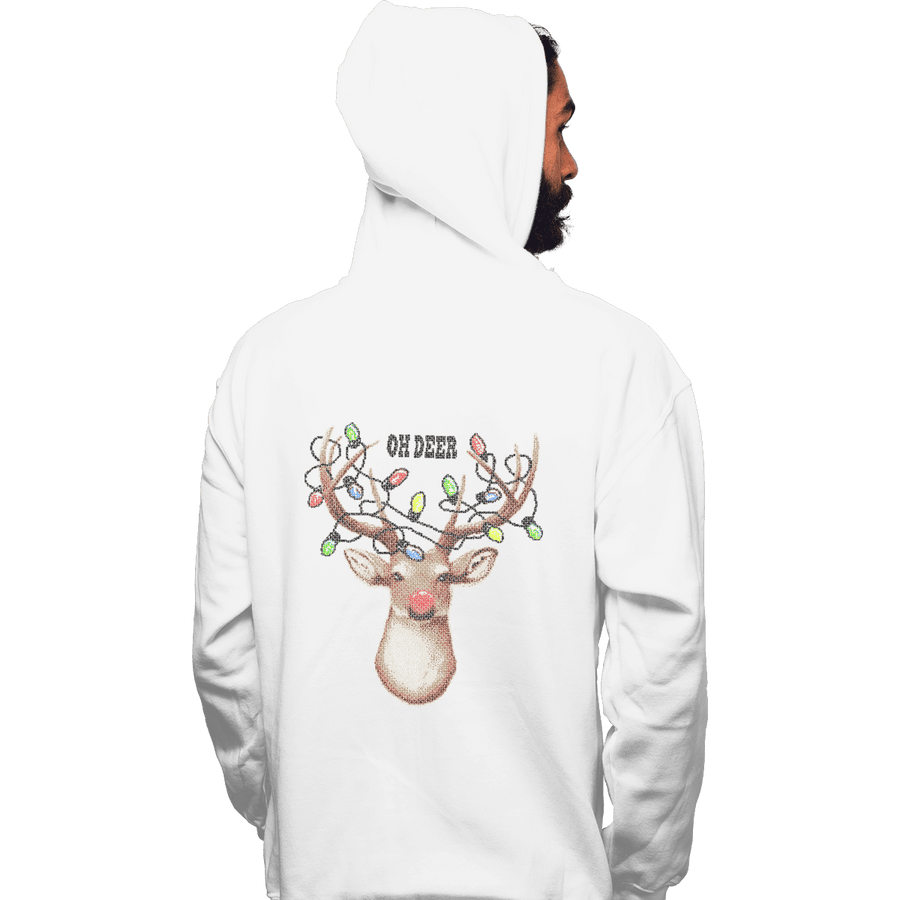 Shirts Pullover Hoodies, Unisex / Small / White Oh Deer