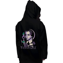 Load image into Gallery viewer, Shirts Pullover Hoodies, Unisex / Small / Black Wednesday Addams
