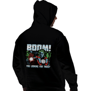 Daily_Deal_Shirts Pullover Hoodies, Unisex / Small / Black Captain Machine