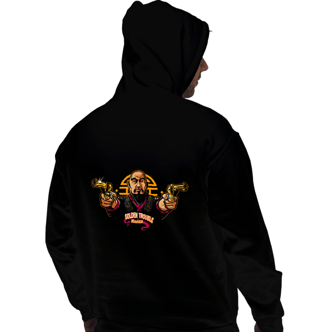 Shirts Pullover Hoodies, Unisex / Small / Black Golden Trouble Maker
