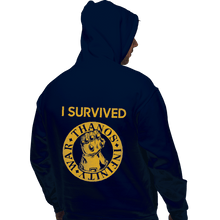 Load image into Gallery viewer, Shirts Pullover Hoodies, Unisex / Small / Navy Infinity War Survivor
