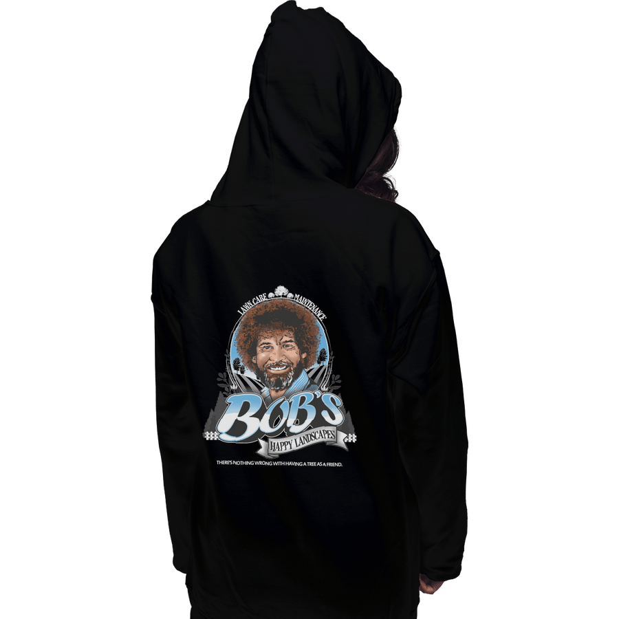 Shirts Pullover Hoodies, Unisex / Small / Black Happy Landscapes