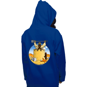 Shirts Pullover Hoodies, Unisex / Small / Royal Blue Sand Castle People