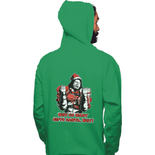 Load image into Gallery viewer, Shirts Zippered Hoodies, Unisex / Small / Irish Green Why Santa Why
