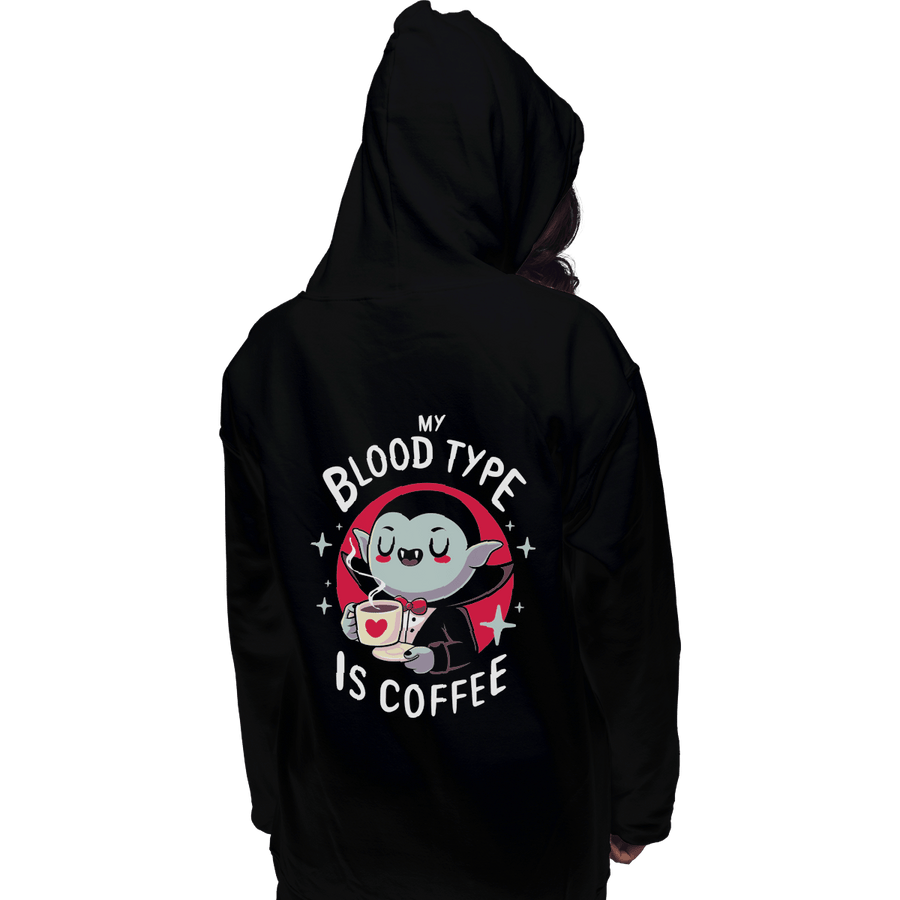 Shirts Zippered Hoodies, Unisex / Small / Black Coffee Vampire