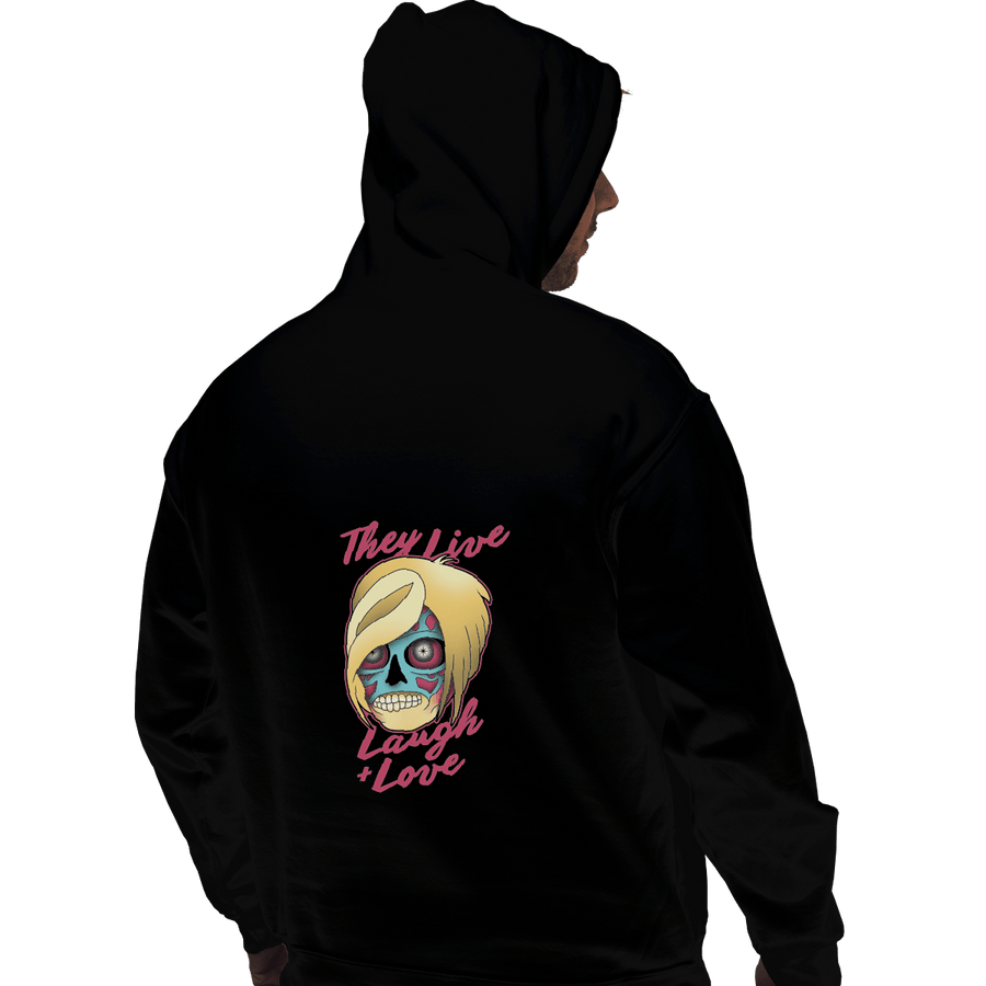 Shirts Zippered Hoodies, Unisex / Small / Black They Live Laugh And Love