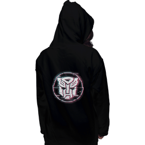 Shirts Zippered Hoodies, Unisex / Small / Black Autobots Glitch