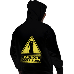 Shirts Pullover Hoodies, Unisex / Small / Black Caution - Don't Blink