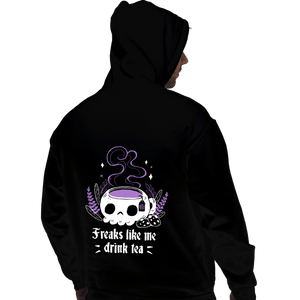Daily_Deal_Shirts Pullover Hoodies, Unisex / Small / Black Freaks Drink Tea