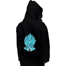 Load image into Gallery viewer, Shirts Pullover Hoodies, Unisex / Small / Black Super Saiyan Blue
