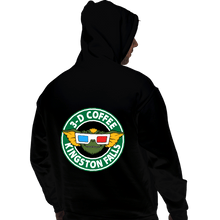Load image into Gallery viewer, Daily_Deal_Shirts Pullover Hoodies, Unisex / Small / Black Kingston Falls Coffee
