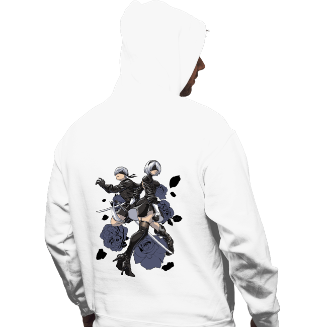 Daily_Deal_Shirts Pullover Hoodies, Unisex / Small / White Android Hunter