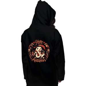 Daily_Deal_Shirts Pullover Hoodies, Unisex / Small / Black Spooky Autumn Harvest